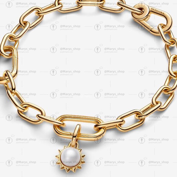 Pandora ME Treated  Cultured Pearl Sun Mini Dangle Charm - Picture 3 of 5